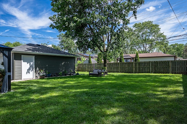 1815 Evergreen Ave, Hanover Park, IL 60133 - view of yard featuring an outdoor structure