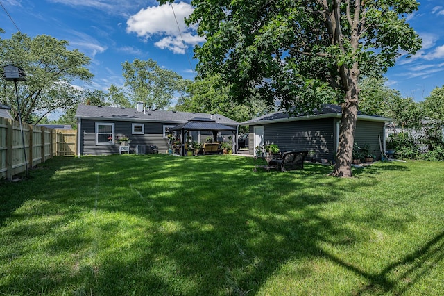 1815 Evergreen Ave, Hanover Park, IL 60133 - rear view of house featuring a gazebo