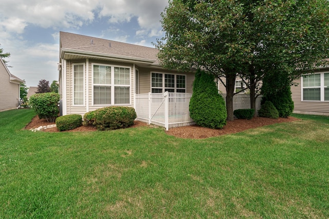 13445 Meadowlark Ln, Huntley, IL 60142 - rear view of house with a lawn
