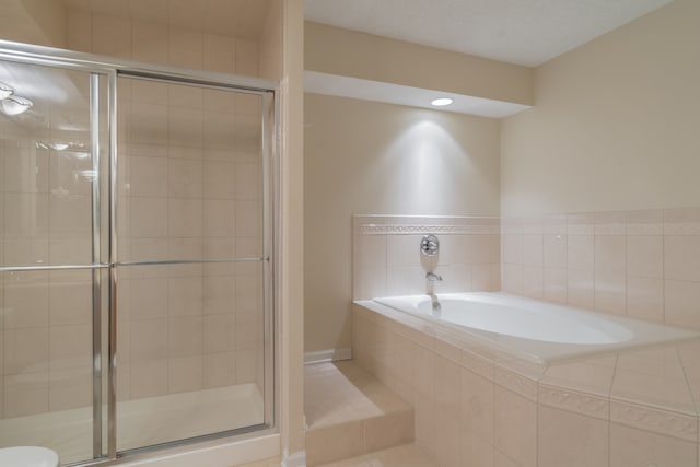 470 Fawell Blvd Unit 411, Glen Ellyn, IL 60137 - bathroom featuring a bath and a shower stall