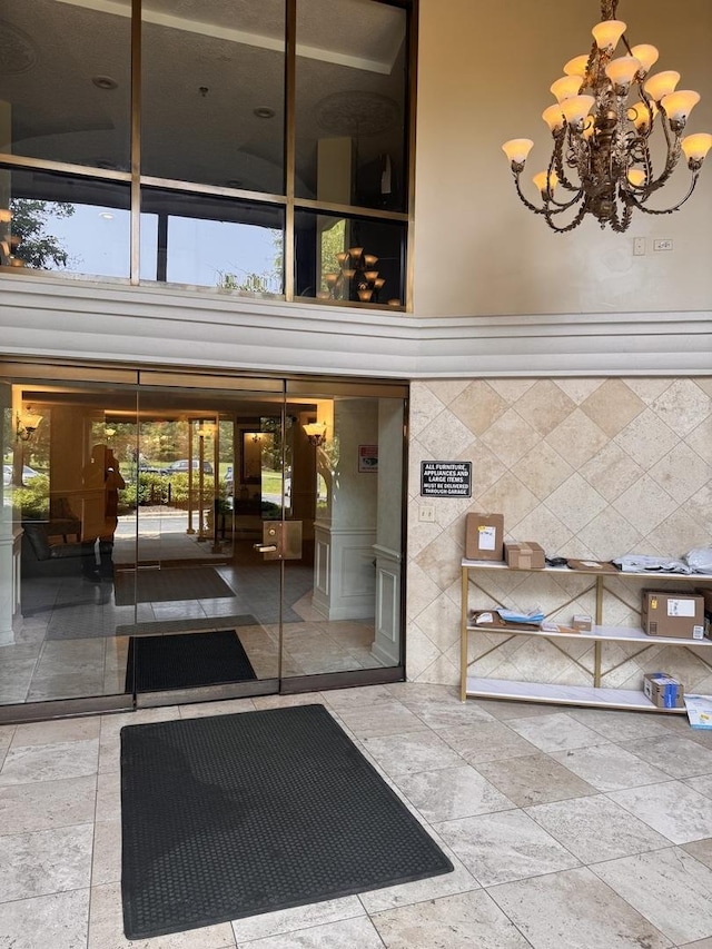 470 Fawell Blvd Unit 411, Glen Ellyn, IL 60137 - community lobby featuring a high ceiling