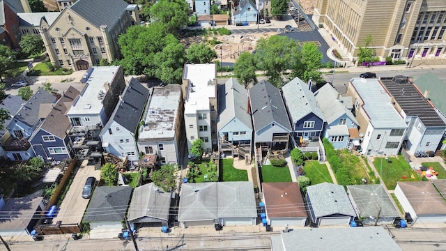 1629 W Foster Ave, Chicago, IL 60640 - aerial view of property and surrounding area featuring nearby suburban area