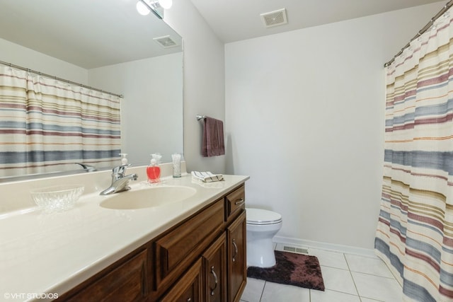 6433 Pine Cone Dr Unit 1, Tinley Park, IL 60477 - bathroom with vanity and tile patterned flooring