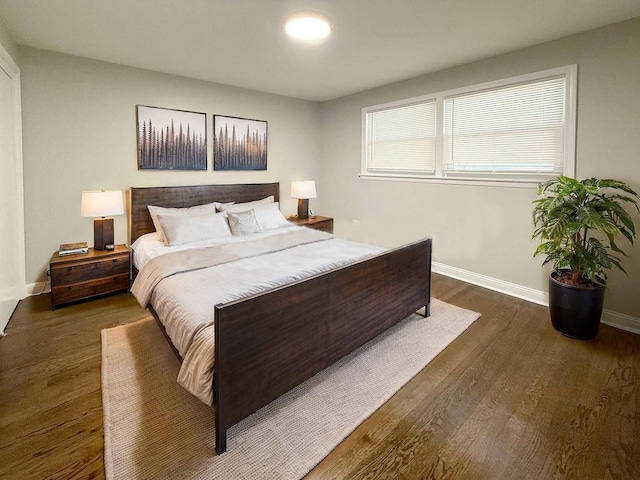 2620 W 36th Pl, Chicago, IL 60632 - bedroom featuring dark wood-style flooring and baseboards