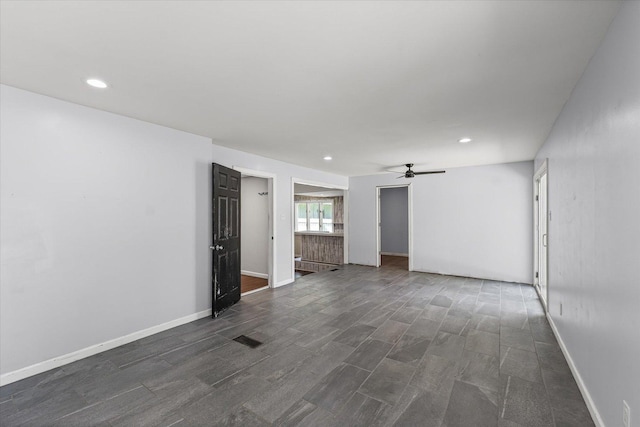 410 N 4th St, Saint Joseph, IL 61873 - unfurnished room with ceiling fan and recessed lighting