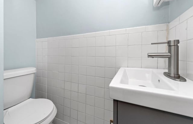4329 S Wood St, Chicago, IL 60609 - half bath with tile walls and vanity