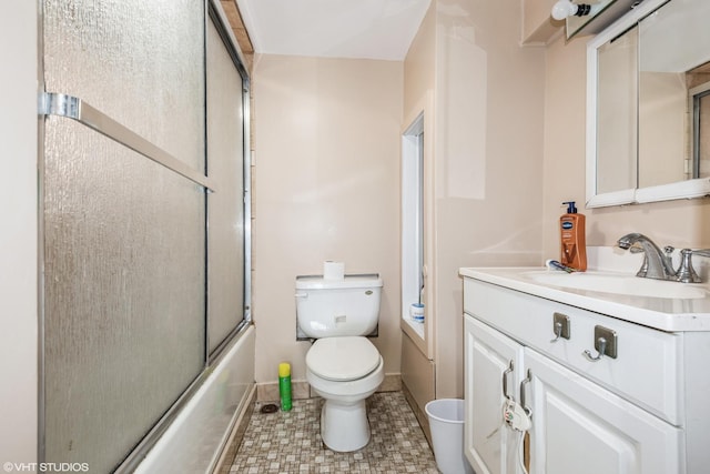4330 S Talman Ave, Chicago, IL 60632 - bathroom with vanity, shower / bath combination with glass door, and tile patterned flooring