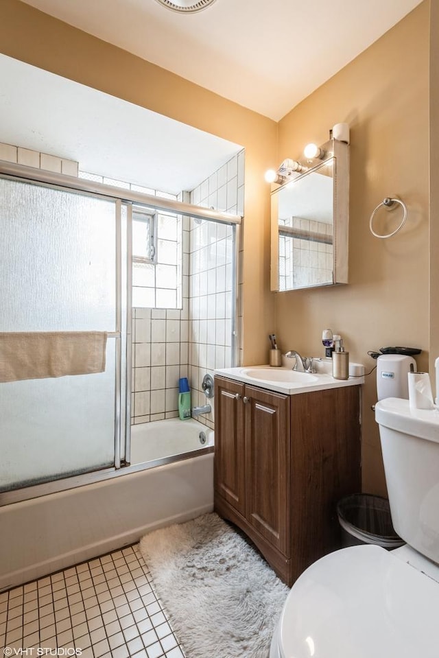 4330 S Talman Ave, Chicago, IL 60632 - full bath featuring vanity, tile patterned floors, and combined bath / shower with glass door