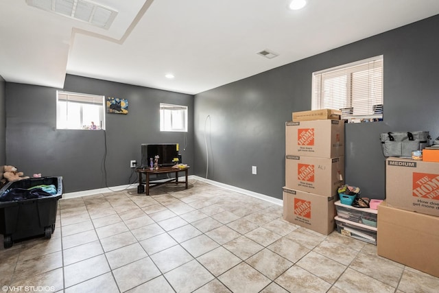 4330 S Talman Ave, Chicago, IL 60632 - below grade area featuring light tile patterned flooring and recessed lighting