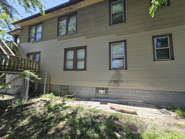 630 Belle Ct, Phoenix, IL 60426 - view of home's exterior with stairway
