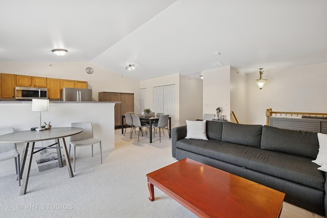 1007 Enfield Dr Unit 1007, Northbrook, IL 60062 - living area with vaulted ceiling and light colored carpet