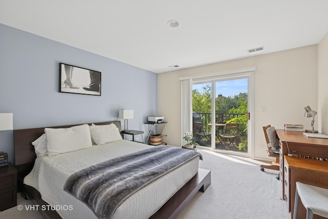 1007 Enfield Dr Unit 1007, Northbrook, IL 60062 - carpeted bedroom featuring an office area and access to outside