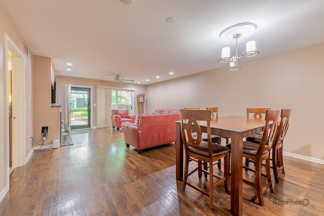1812 S State St Unit 28, Chicago, IL 60616 - dining space with wood finished floors, recessed lighting, and ceiling fan