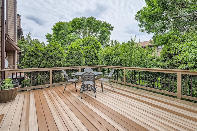 37 White Birch Ln, Westmont, IL 60559 - wooden deck featuring outdoor dining space