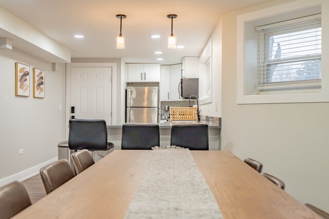 5901 N Navarre Ave, Chicago, IL 60631 - dining area featuring recessed lighting and wood finished floors