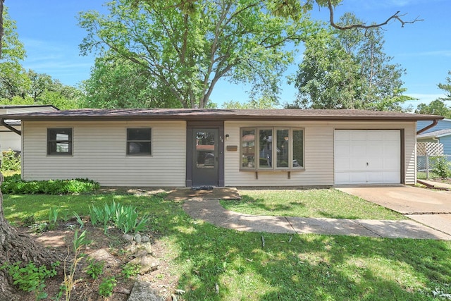 117 Timber Trl, Streamwood, IL 60107 - ranch-style home featuring a garage, driveway, and a front yard