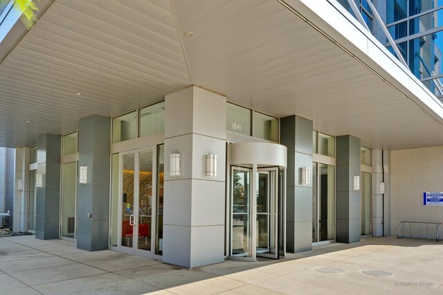 1841 S Calumet Ave Unit 1008, Chicago, IL 60616 - view of exterior entry with french doors and stucco siding