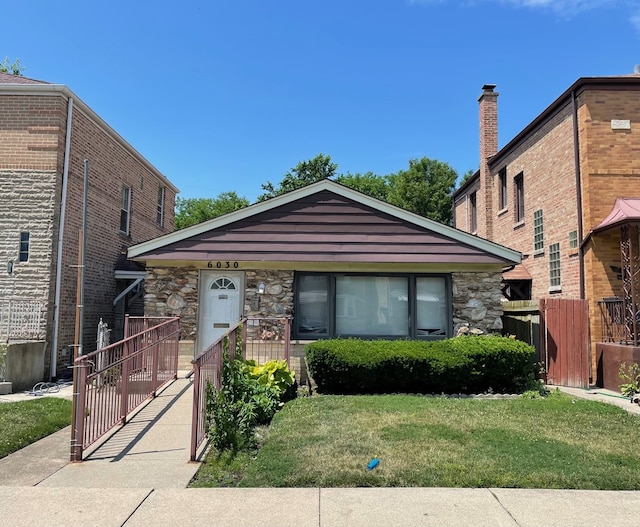 6030 N Drake Ave, Chicago, IL 60659 - view of front of property with stone siding