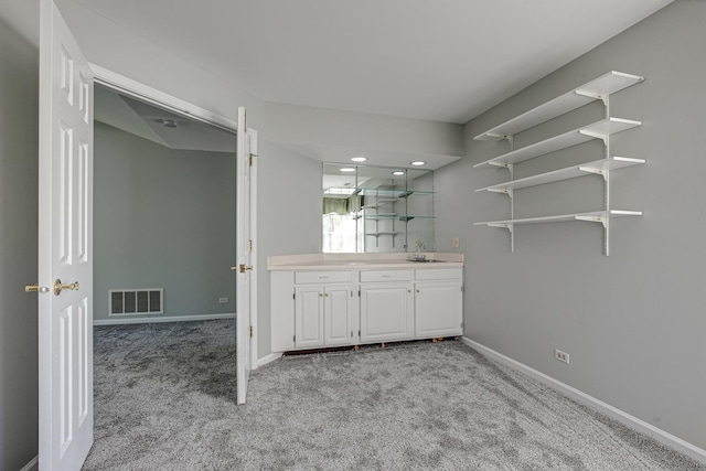 13 Willow Pkwy, Buffalo Grove, IL 60089 - spacious closet with light colored carpet and bar with sink