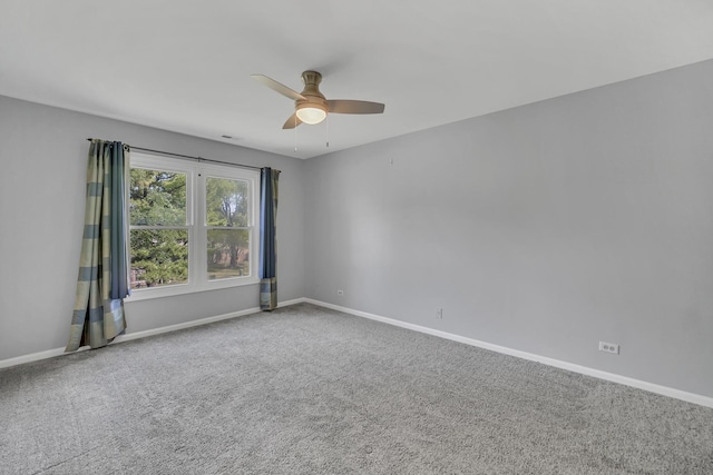 13 Willow Pkwy, Buffalo Grove, IL 60089 - carpeted empty room featuring a ceiling fan and baseboards