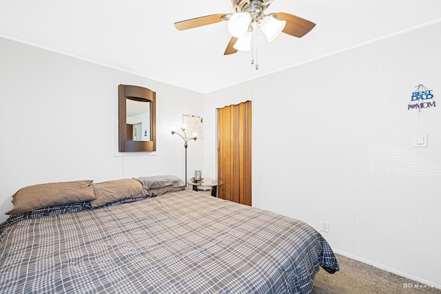 4209 SW Hwy Unit 4209, Hometown, IL 60456 - bedroom featuring carpet floors and a ceiling fan