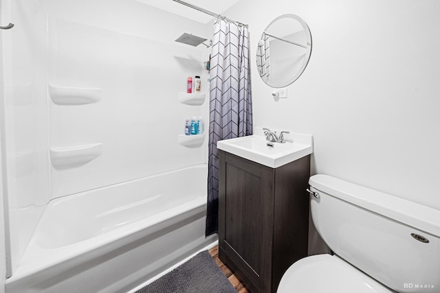 4209 SW Hwy Unit 4209, Hometown, IL 60456 - full bathroom featuring shower / bath combination with curtain, vanity, and wood finished floors
