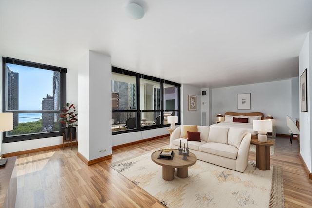 1030 N State St Unit 9G, Chicago, IL 60610 - bedroom featuring wood finished floors and baseboards