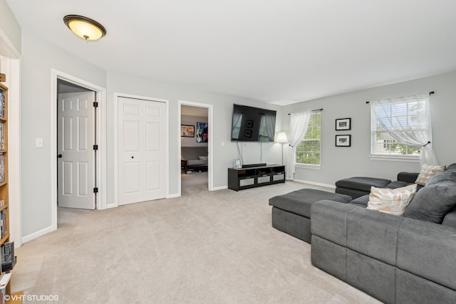 2714 Arbor Dr, Mchenry, IL 60050 - carpeted living area featuring baseboards