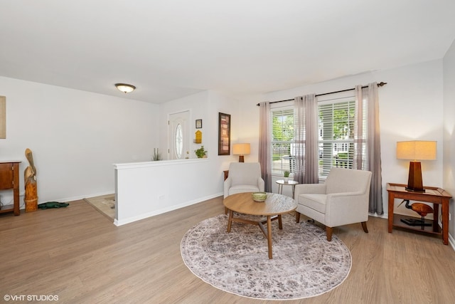 2714 Arbor Dr, Mchenry, IL 60050 - sitting room featuring light wood-style floors and baseboards