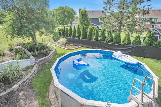 235 Fox Trail Ct, Bourbonnais, IL 60914 - view of pool featuring a fenced backyard