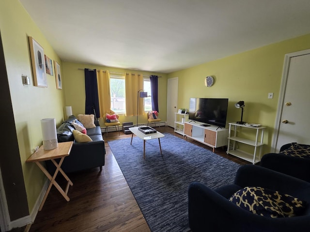 3641 W 120th St, Alsip, IL 60803 - living room featuring dark wood finished floors