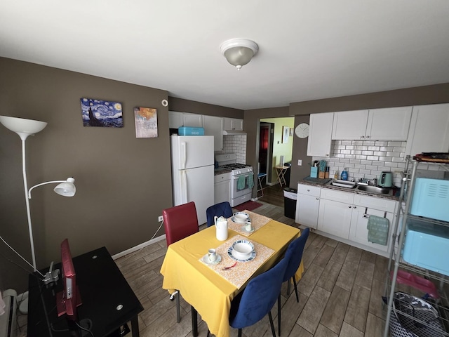 3641 W 120th St, Alsip, IL 60803 - dining area with dark wood finished floors