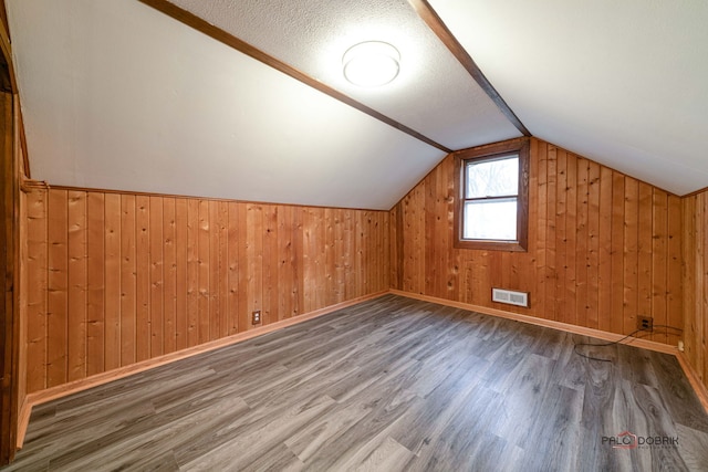 38236 N Lee Ave, Spring Grove, IL 60081 - bonus room with wood finished floors, lofted ceiling, and wooden walls