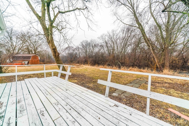 38236 N Lee Ave, Spring Grove, IL 60081 - deck featuring a shed