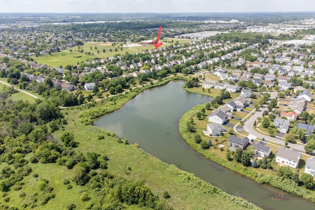 202 Dallas Dr, Bartlett, IL 60103 - aerial view of property's location with a large body of water