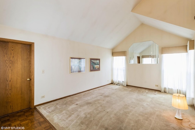 36230 N Old Creek Ct, Gurnee, IL 60031 - spare room featuring lofted ceiling and baseboards