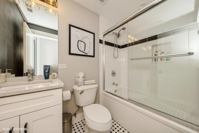 4730 S Champlain Ave Unit 3, Chicago, IL 60615 - full bath with vanity and bath / shower combo with glass door