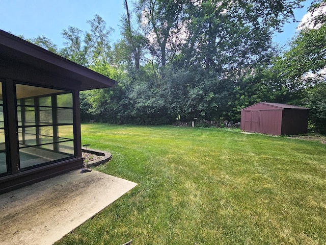 9616 Zimmer Dr, Algonquin, IL 60102 - view of green lawn with a storage unit