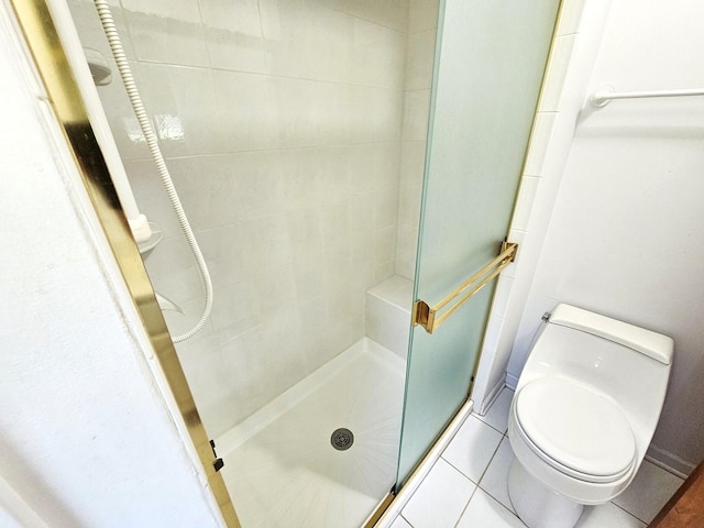 9616 Zimmer Dr, Algonquin, IL 60102 - bathroom with a shower stall and tile patterned floors