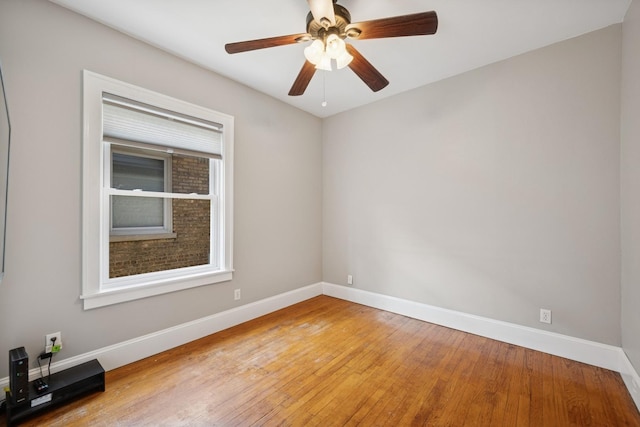 6912 N Osceola Ave, Chicago, IL 60631 - spare room featuring light wood-style floors and ceiling fan