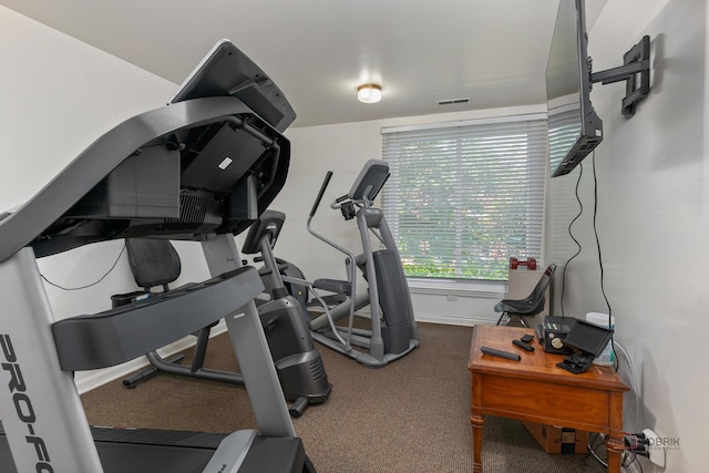 1350 N Western Ave Unit 106, Lake Forest, IL 60045 - exercise area featuring carpet floors and baseboards