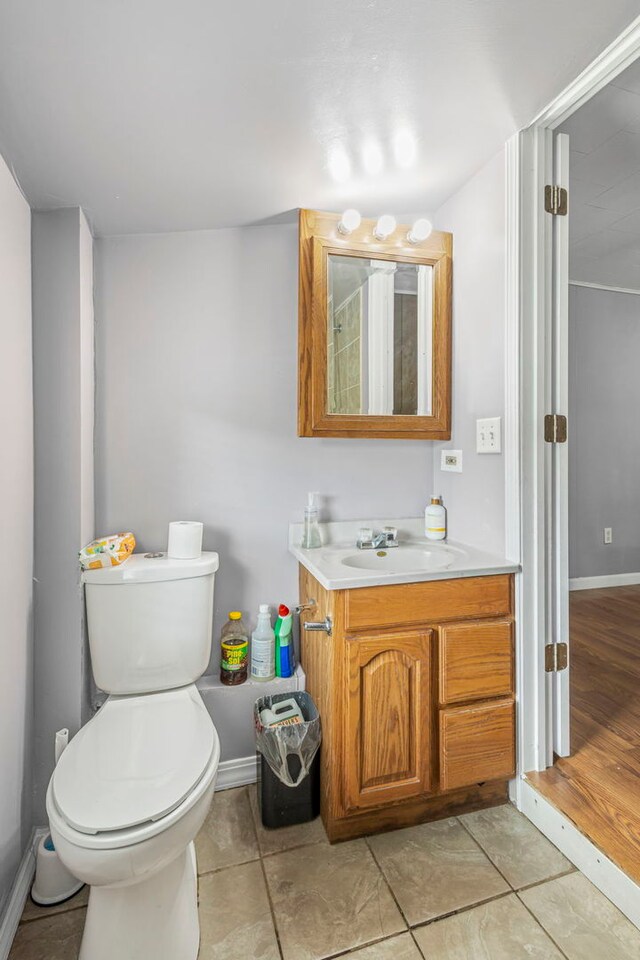 906 N State St, Marengo, IL 60152 - bathroom featuring vanity and toilet