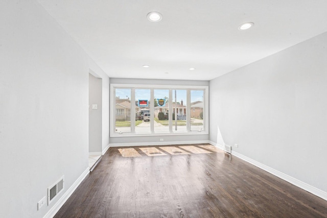 8753 S Troy Ave, Evergreen Park, IL 60805 - spare room with wood finished floors and recessed lighting