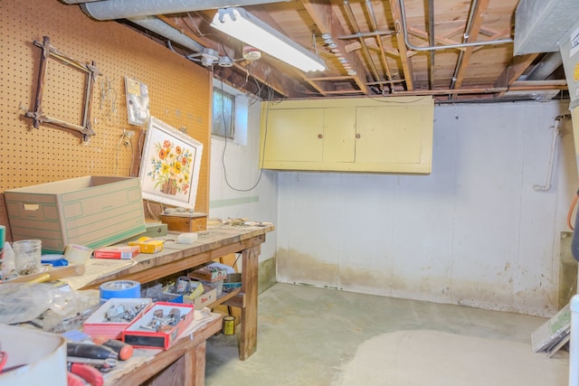 129 N Chase Ave, Bartlett, IL 60103 - below grade area with a workshop area