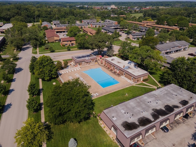 4 Cour La Salle Ct, Palos Hills, IL 60465 - drone / aerial view of a pool area