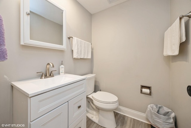 4 Cour La Salle Ct, Palos Hills, IL 60465 - half bath with vanity and wood finished floors