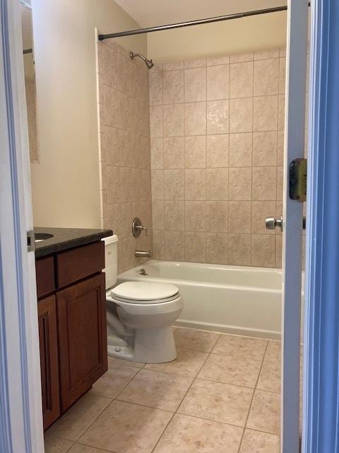 442 E Osage Ln Unit 3A, Palatine, IL 60067 - full bathroom featuring vanity, shower / bathtub combination, and tile patterned floors