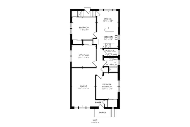 1927 Herbert Ave, Berkeley, IL 60163 - view of room layout