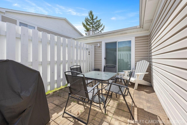 1641 Cornell Dr, Hoffman Estates, IL 60169 - view of patio featuring outdoor dining space and a grill