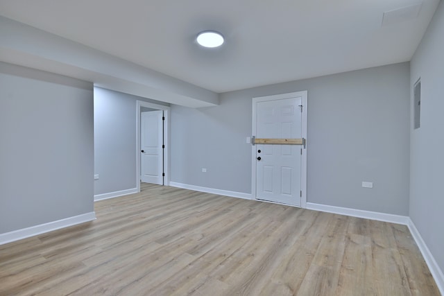 8004 S Ada St, Chicago, IL 60620 - spare room featuring light wood-type flooring and electric panel